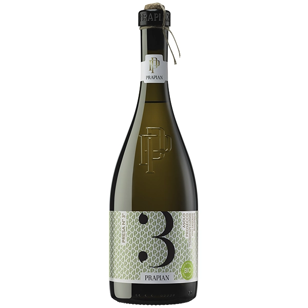 Prapian 3 Volte Asolo Vino Frizzante biologico spago Prosecco DOCG